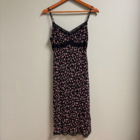 Vtg 90's Rampage Womens Y2K Babydoll Slip Dress Size *M Goth Lace Beaded Sheer - Picture 1 of 11